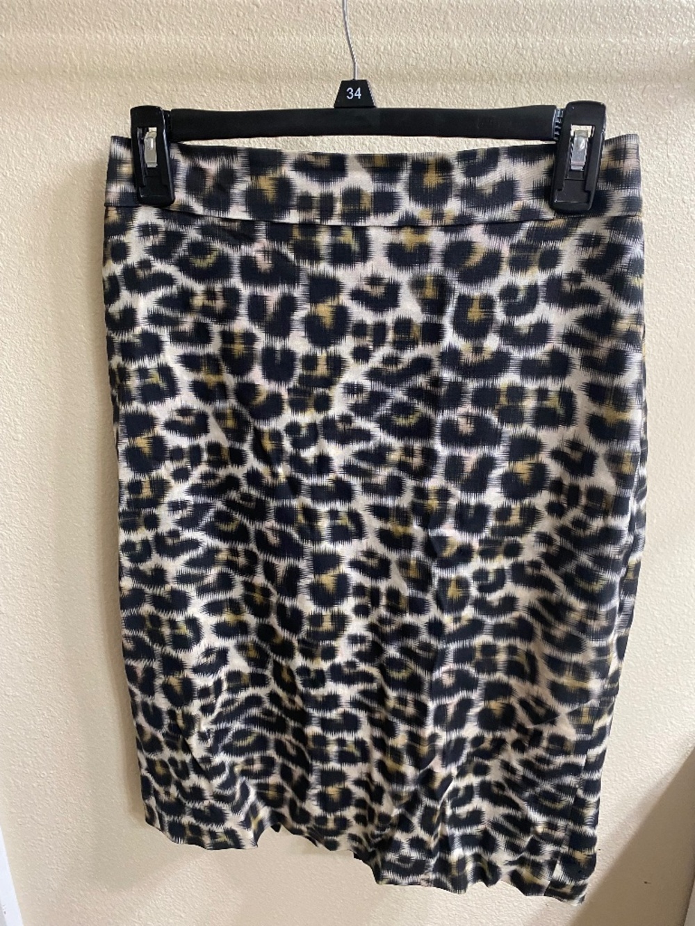 Ann Taylor leopard print pencil skirt